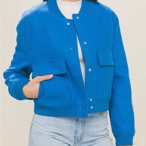 Women's Blue Bomber Jacket